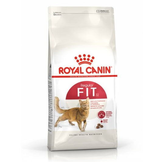 𝗥𝗼𝘆𝗮𝗹 𝗖𝗮𝗻𝗶𝗻 𝗙𝗶𝘁 𝟯𝟮 𝗔𝗱𝘂𝗹𝘁 𝗖𝗮𝘁 - Morbidi e Pelosi - Alimento Secco per gatto - Royal Canin