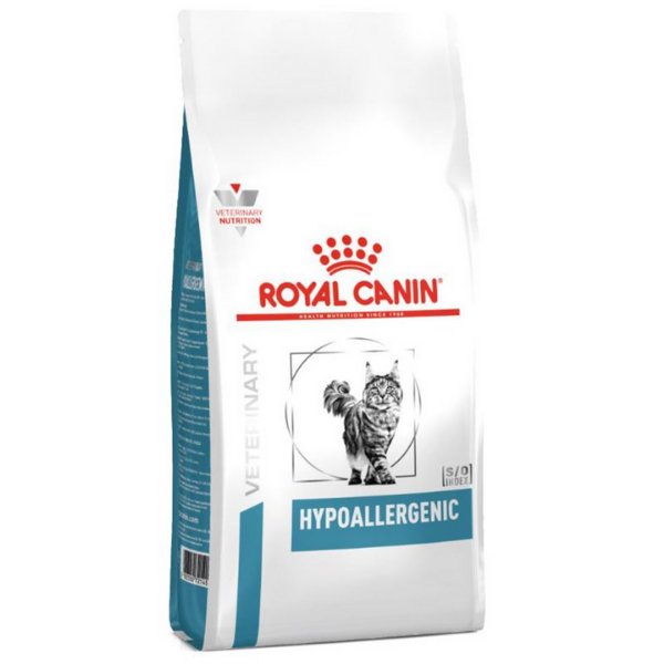 𝗥𝗼𝘆𝗮𝗹 𝗖𝗮𝗻𝗶𝗻 𝗛𝘆𝗽𝗼𝗮𝗹𝗹𝗲𝗿𝗴𝗲𝗻𝗶𝗰 𝗚𝗮𝘁𝘁𝗼 - Morbidi e Pelosi - Dietetico Vet Secco - Royal Canin